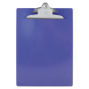 Recycled Plastic Clipboard With Ruler Edge, 1" Clip Capacity, Holds 8.5 x 11 Sheets, Purple