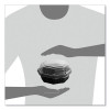 Octaview Hinged-Lid Hot Food Containers, 6.3 x 3.1 x 1.5, Black/Clear, Plastic, 200/Carton