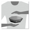 Octaview Hinged-Lid Cold Food Containers, 9.2 x 9.6 x 2, Black/Clear, Plastic, 100/Carton