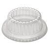 Flat-Top Dome Pet Plastic Lids, For 12 Oz Containers, 4.34" Diameter x 1.5" h, Clear, 1,000/Carton