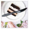Impress Heavyweight Full-Length Polystyrene Cutlery, Knife, Plastic, Black, 1,000/Carton