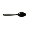 Impress Heavyweight Full-Length Polystyrene Cutlery, Spoon, Plastic, Black, 1,000/Carton