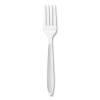 Impress Heavyweight Full-Length Polystyrene Cutlery, Fork, Plastic, White, 100/Box