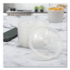 Polypropylene Vented Food Container Lids, Recessed, For 32 Oz Food Containers, Clear, Plastic, 1,000/Carton