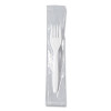 Regal Mediumweight Cutlery, Individually Wrapped, Fork, Plastic, White, 1,000/Carton