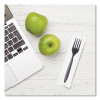 Reliance Mediumweight Cutlery, Fork, Plastic, Black, 1,000/Carton