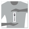 Reliance Mediumweight Cutlery, Fork, Plastic, Black, 1,000/Carton