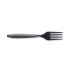 Reliance Classic Plastic Cutlery, Medium Heavyweight Fork, Black, 1,000/Carton