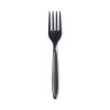 Reliance Classic Plastic Cutlery, Medium Heavyweight Fork, Black, 1,000/Carton