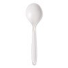 Reliance Mediumweight Cutlery, Soup Spoon, Plastic, White, 1,000/Carton