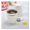 Single-Sided Poly Paper Hot Cups, Individually Wrapped, 10 Oz, White, 24/Bag, 20 Bags/Carton
