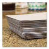 Bakery Bright White Cake Pad, Single Wall Pad, 1/4 Sheet, 10 x 14, Bright White, Paper, 100/Bundle