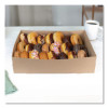 Kraft Donut Trays, 13.5 x 9.88 x 3.38, Brown, Paper, 150/Carton