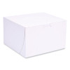 Bakery Boxes, Standard, 8 X 8 X 5, White, Paper, 100/Carton