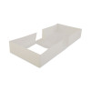 White Window Bakery Boxes With Attached Flip Top, 4-Corner Beers Design, 8 x 8 x 2.5, White, Paper, 200/Carton