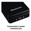 P005C Portable Combination-Lock Security Safe, 0.05 Cu Ft, 5.9 x 8 x 2.6,  Black