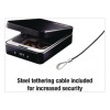 P005C Portable Combination-Lock Security Safe, 0.05 Cu Ft, 5.9 x 8 x 2.6,  Black