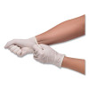 Stretch Vinyl Examination Gloves, Powder-Free, Large, 5 Mil Thick, 9.45" Long, Cream, 100/Box, 10 Boxes/Carton