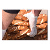 Stretch Vinyl Examination Gloves, Powder-Free, Large, 5 Mil Thick, 9.45" Long, Cream, 100/Box, 10 Boxes/Carton