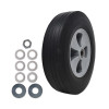 Tilt Truck Wheels, 500 Lb Weight Capacity, 12" Wheel, Black