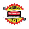 Wheel And Axle Kit For Janitorial Cleaning Cart, 8" Wheel, Black/Gray/Silver, 2/Set