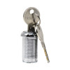 Replacement Lock And Keys For Housekeeping Carts, Silver