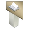 In-Counter Napkin Dispenser, 7 x 5.5 x 19.63, Stainless Steel/Clear