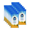 Multi-Surface Cleaner Wet Wipes, Cloth, 7 x 10, Fresh Citrus, White, 25/Pack, 12 Packs/Carton