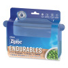 Endurables Silicone Pouches, Small, 8 Oz, 7.4" x 5.9", Clear, 8/Carton