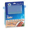 Endurables Silicone Pouches, Medium, 16 Oz, 4.4" x 7.9", Clear, 8/Carton