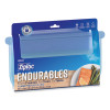 Endurables Silicone Pouches, Large, 64 Oz, 8.6" x 9", Clear, 7/Carton