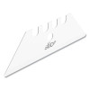 Safety Utility Knife Blades, Rounded Tip, Ceramic Zirconium Oxide, 2/Pack
