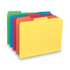 Interior File Folders, 1/3-Cut Tabs: Assorted, Letter Size, 0.75" Expansion, Assorted Colors, 100/Box
