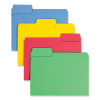 Supertab Colored File Folders, 1/3-Cut Tabs: Assorted, Letter Size, 0.75" Expansion, 14-Pt Stock, Assorted Colors, 50/Box