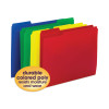 Top Tab Poly Colored File Folders, 1/3-Cut Tabs: Assorted, Letter Size, 0.75" Expansion, Assorted Colors,12/Pack