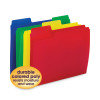 Supertab Top Tab File Folders, 1/3-Cut Tabs: Assorted, Letter Size, 0.75" Expansion, Polypropylene, 12/Pack