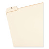 Indexed File Folder Sets, 1/5-Cut Prelabeled Tabs: A To Z, Letter Size, 0.75" Expansion, Manila, 25/Set