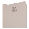 Colored File Folders, 1/3-Cut Tabs: Assorted, Letter Size, 0.75" Expansion, Gray, 100/Box