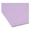 Reinforced Top Tab Colored File Folders, Straight Tabs, Letter Size, 0.75" Expansion, Lavender, 100/Box