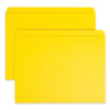 Reinforced Top Tab Colored File Folders, Straight Tabs, Letter Size, 0.75" Expansion, Yellow, 100/Box