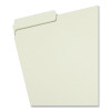 Expanding Recycled Heavy Pressboard Folders, 1/3-Cut Tabs: Assorted, Letter Size, 2" Expansion, Gray-Green, 25/Box