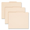 Four-Section Top Tab Classification Folders, 2/5-Cut Tab, Expands 2", 1 Divider, 4 Fasteners, Letter Size, Manila, 10/Box