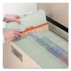 Recycled Pressboard Classification Folders, 2/5-Cut Tab, Expands2", 1 Divider, 4 Fasteners, Letter Size, Gray-Green, 10/Box