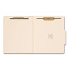Six-Section Top Tab Classification Folders, 2/5-Cut Tab, Expands 2", 2 Dividers, 6 Fasteners, Letter Size, Manila, 10/Box