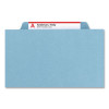 Six-Section Pressboard Top Tab Classification Folders, Six Safeshield Fasteners, 2 Dividers, Letter Size, Assorted, 10/Box