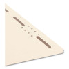 Top Tab Fastener Folders, Straight Tab, Expands 0.75", 2 Fasteners, Letter Size, Manila, 50/Box