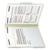 Recycled Pressboard Fastener Folders, 1/3-Cut Tabs, Two Safeshield Fasteners, 3" Expansion, Letter Size, Gray-Green, 25/Box