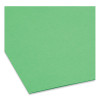Top Tab Colored Fastener Folders, 1/3-Cut Tab: Assorted, Expands 0.75", 2 Fasteners, Legal Size, Green, 50/Box