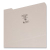 Reinforced Top Tab Colored File Folders, 1/3-Cut Tabs: Assorted, Legal Size, 0.75" Expansion, Gray, 100/Box