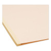Four-Section Top Tab Classification Folders, 2" Expansion, 1 Divider, 4 Fasteners, Legal Size, Manila, 10/Box